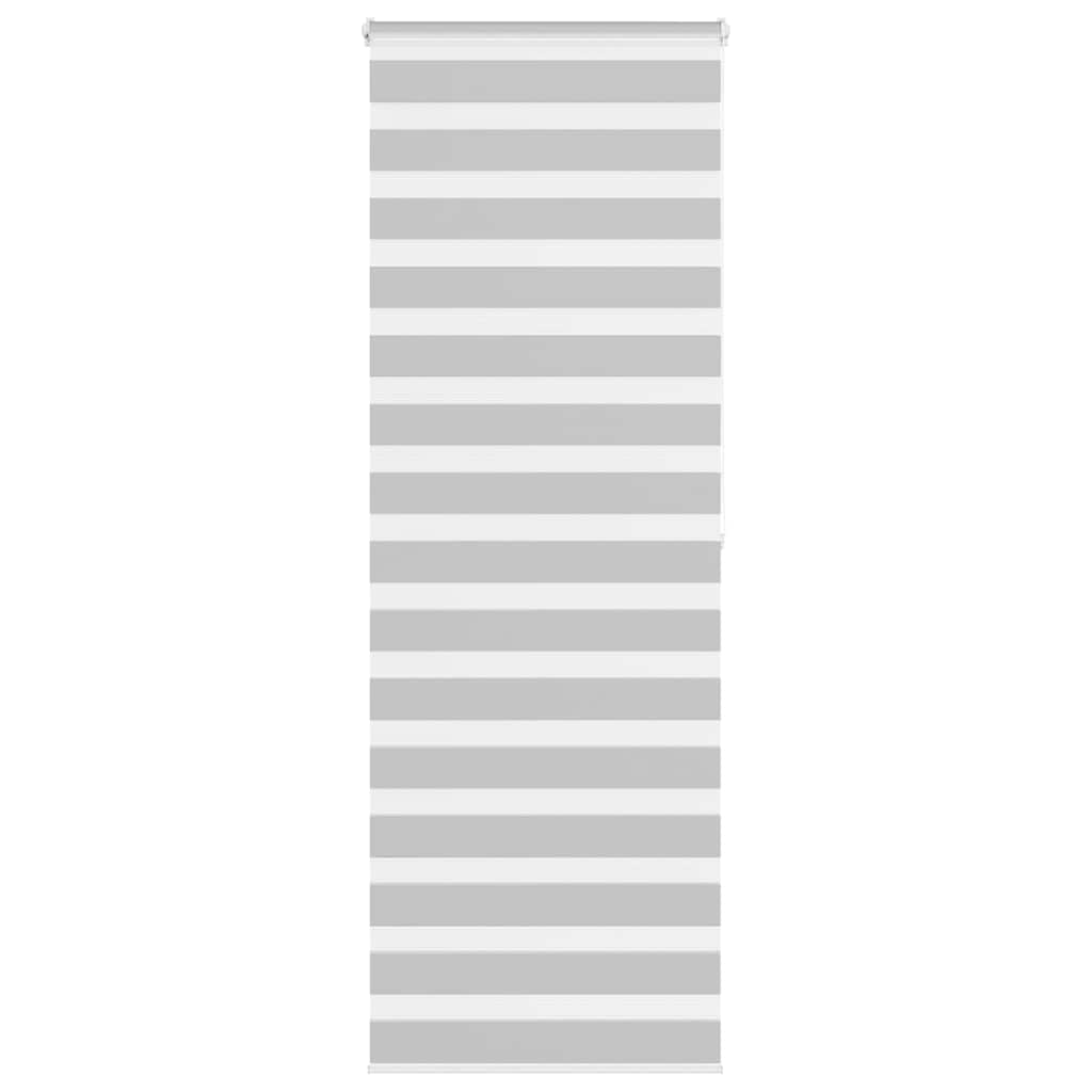 Zebra rolgordijn 70x200 cm stofbreedte 65,9 cm lichtgrijs
