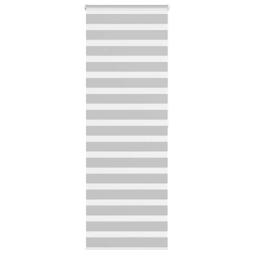 Zebra rolgordijn 90x200 cm stofbreedte 85,9 cm lichtgrijs