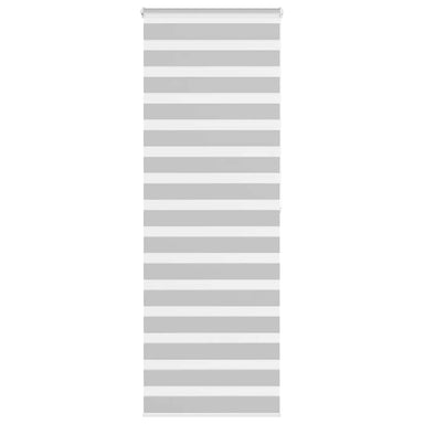 Zebra rolgordijn 90x200 cm stofbreedte 85,9 cm lichtgrijs