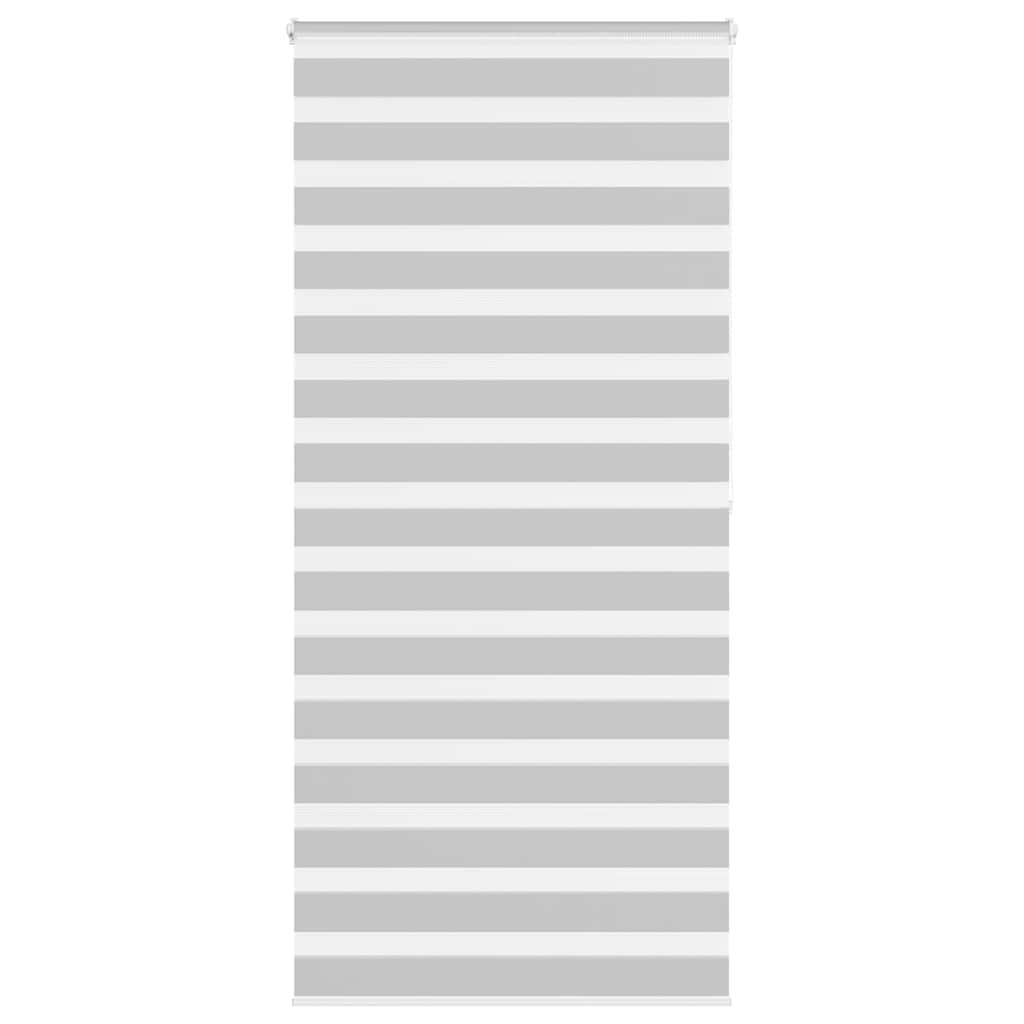 Zebra rolgordijn 95x200 cm stofbreedte 90,9 cm lichtgrijs