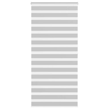 Zebra rolgordijn 95x200 cm stofbreedte 90,9 cm lichtgrijs