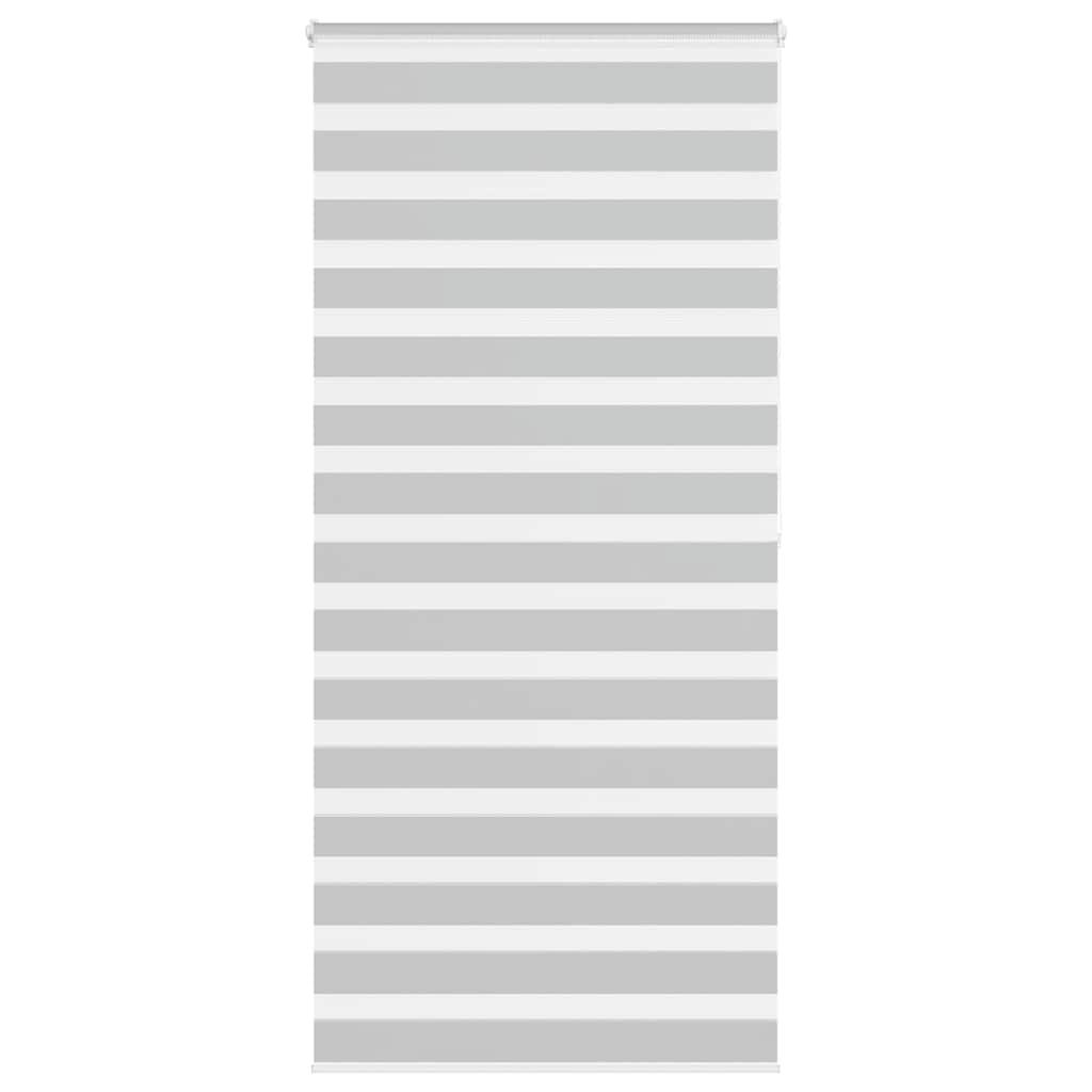 Zebra rolgordijn 110x200 cm stofbreedte 105,9 cm lichtgrijs