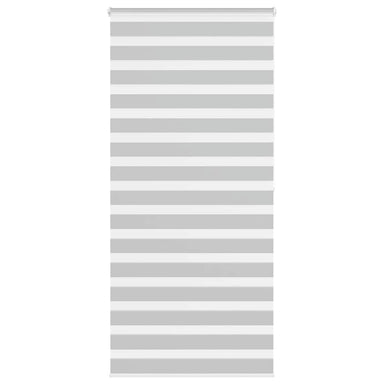 Zebra rolgordijn 110x200 cm stofbreedte 105,9 cm lichtgrijs