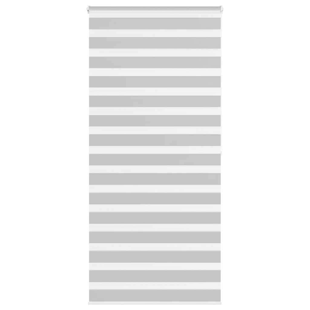 Zebra rolgordijn 115x200 cm stofbreedte 110,9 cm lichtgrijs