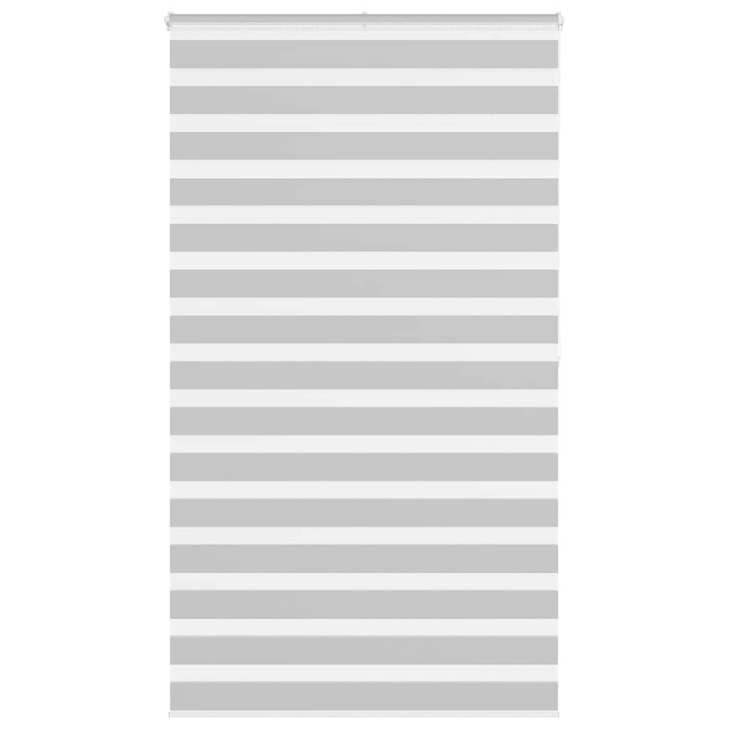 Zebra rolgordijn 135x200 cm stofbreedte 130,9 cm lichtgrijs