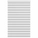Zebra rolgordijn 145x200 cm stofbreedte 140,9 cm lichtgrijs