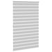 Zebra rolgordijn 145x200 cm stofbreedte 140,9 cm lichtgrijs