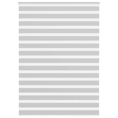 Zebra rolgordijn 155x200 cm stofbreedte 150,9 cm lichtgrijs