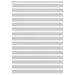 Zebra rolgordijn 155x200 cm stofbreedte 150,9 cm lichtgrijs