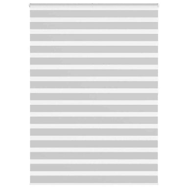 Zebra rolgordijn 160x200 cm stofbreedte 155,9 cm lichtgrijs