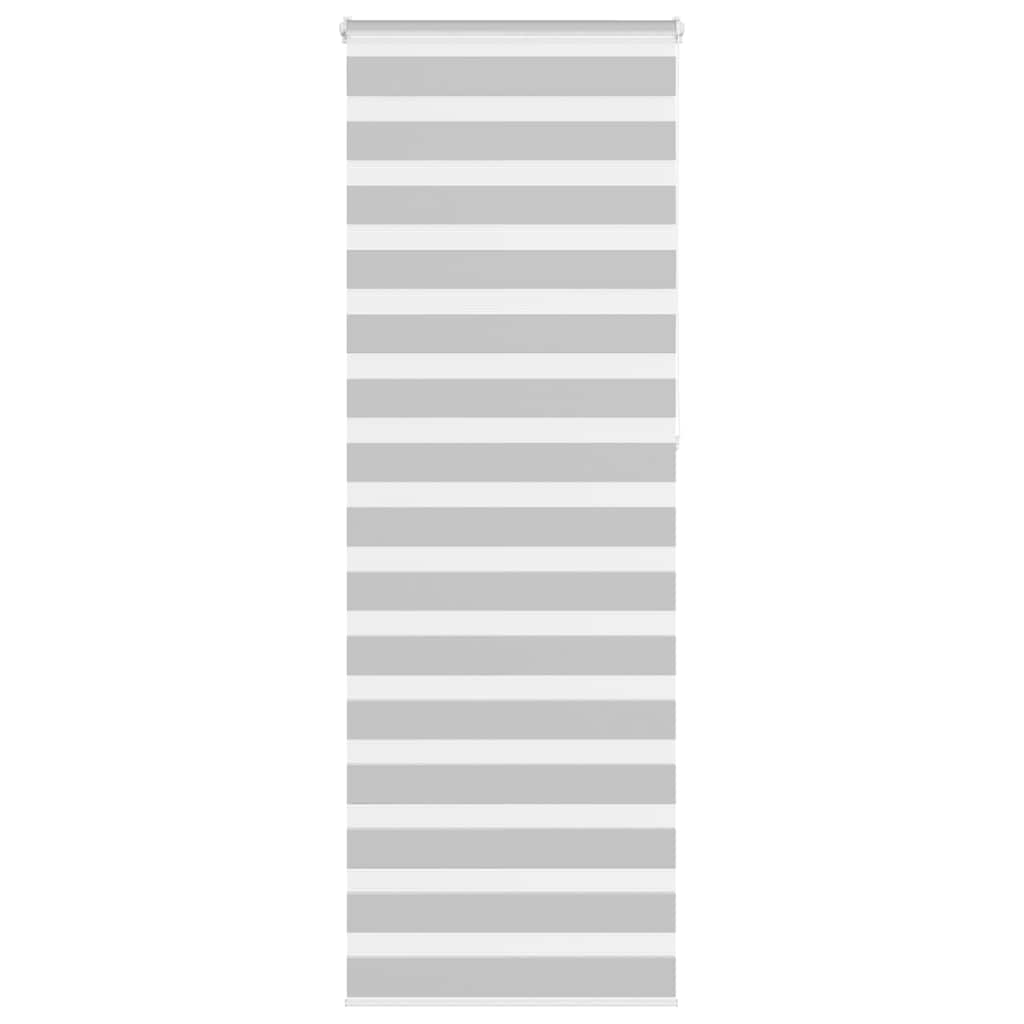 Zebra rolgordijn 70x230 cm stofbreedte 65,9 cm lichtgrijs