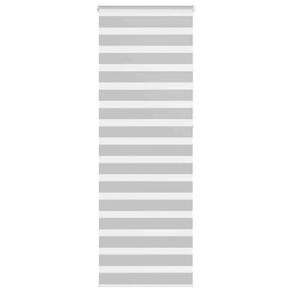 Zebra rolgordijn 90x230 cm stofbreedte 85,9 cm lichtgrijs