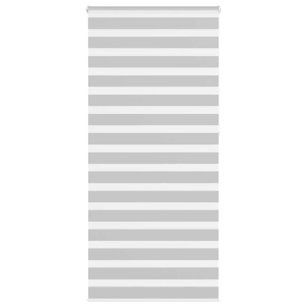 Zebra rolgordijn 95x230 cm stofbreedte 90,9 cm lichtgrijs
