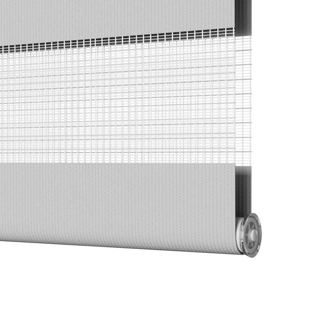 Zebra rolgordijn 95x230 cm stofbreedte 90,9 cm lichtgrijs