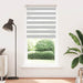 Zebra rolgordijn 95x230 cm stofbreedte 90,9 cm lichtgrijs