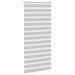 Zebra rolgordijn 100x230 cm stofbreedte 95,9 cm lichtgrijs