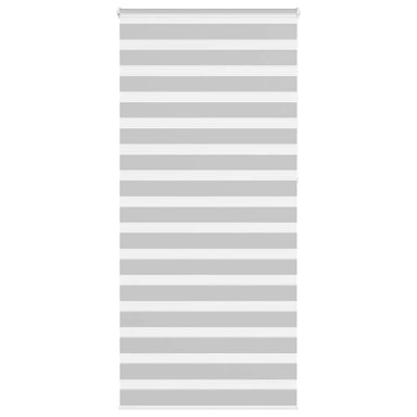 Zebra rolgordijn 105x230 cm stofbreedte 100,9 cm lichtgrijs
