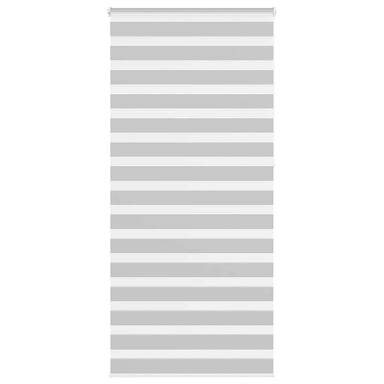 Zebra rolgordijn 110x230 cm stofbreedte 105,9 cm lichtgrijs