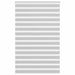 Zebra rolgordijn 140x230 cm stofbreedte 135,9 cm lichtgrijs