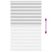 Zebra rolgordijn 140x230 cm stofbreedte 135,9 cm lichtgrijs