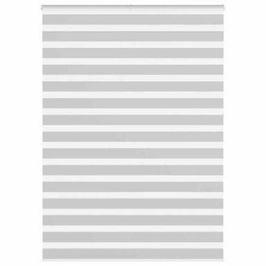 Zebra rolgordijn 155x230 cm stofbreedte 150,9 cm lichtgrijs