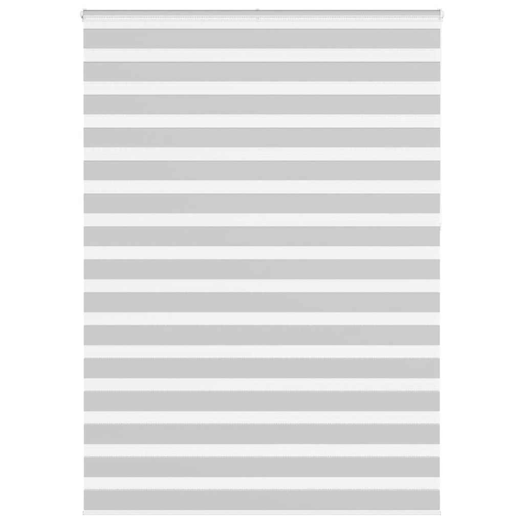 Zebra rolgordijn 165x230 cm stofbreedte 160,9 cm lichtgrijs