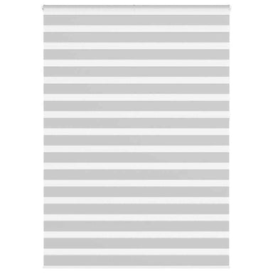 Zebra rolgordijn 165x230 cm stofbreedte 160,9 cm lichtgrijs