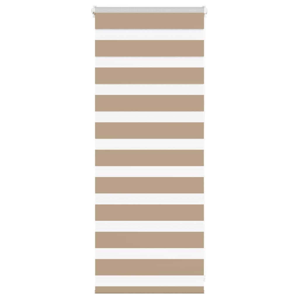 Zebra Blind 55x100 cm stofbreedte 50,9 cm polyester zandbruin