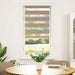 Zebra Blind 55x100 cm stofbreedte 50,9 cm polyester zandbruin