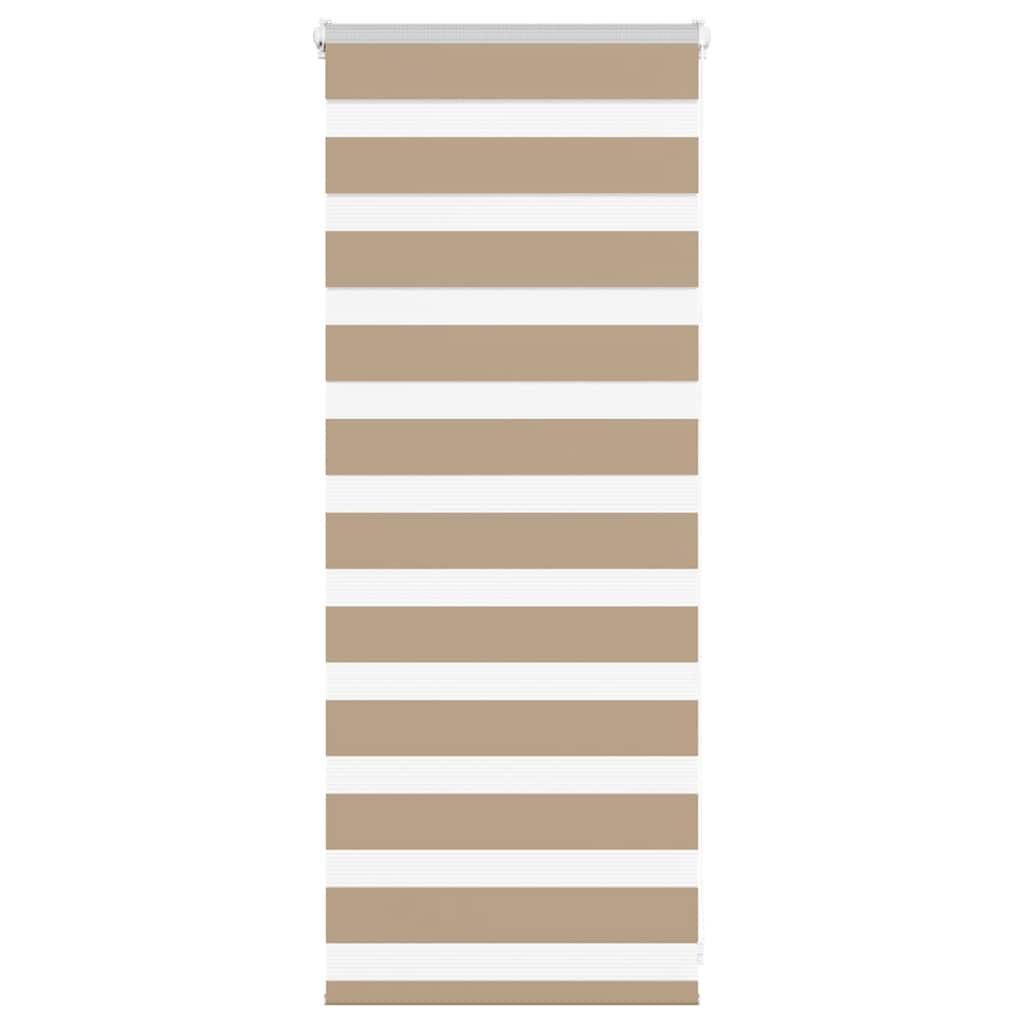 Zebra Blind 60x100 cm stofbreedte 55,9 cm polyester zandbruin