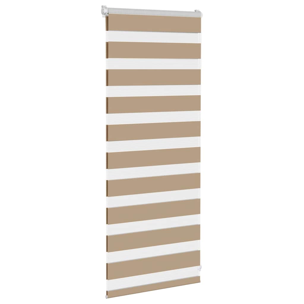 Zebra Blind 60x100 cm stofbreedte 55,9 cm polyester zandbruin