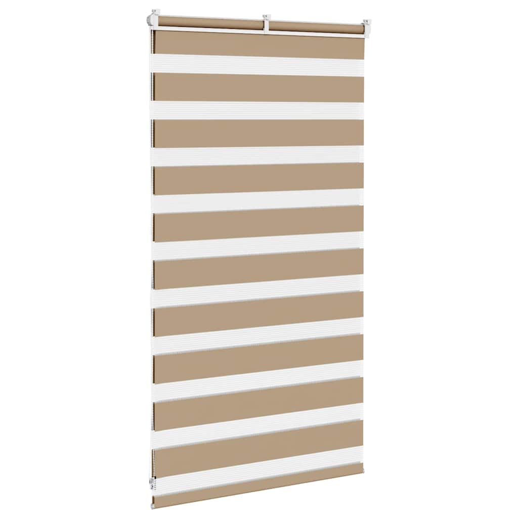 Zebra Blind 75x100 cm stofbreedte 70,9 cm polyester zandbruin