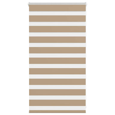 Zebra Blind 80x100 cm stofbreedte 75,9 cm polyester zandbruin