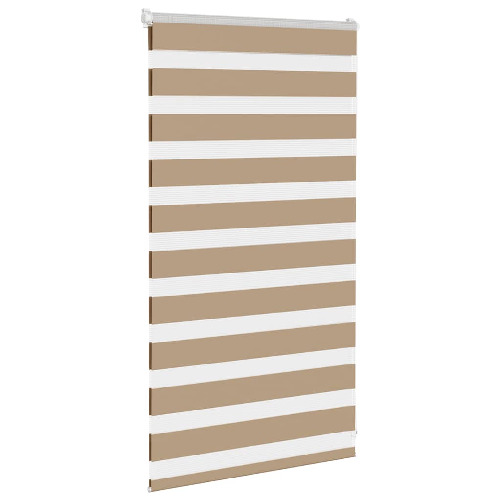 Zebra Blind 80x100 cm stofbreedte 75,9 cm polyester zandbruin
