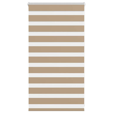 Zebra Blind 85x100 cm stofbreedte 80,9 cm polyester zandbruin