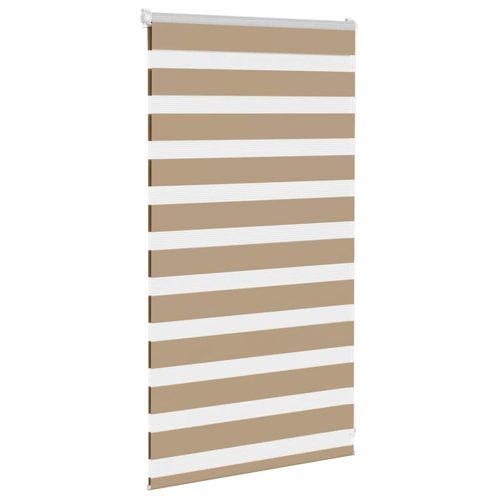 Zebra Blind 90x100 cm stofbreedte 85,9 cm polyester zandbruin