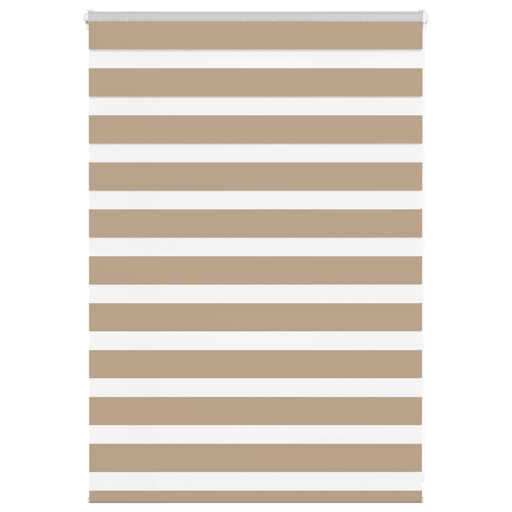 Zebra Blind 100x100 cm stofbreedte 95,9 cm polyester zandbruin