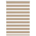 Zebra Blind 100x100 cm stofbreedte 95,9 cm polyester zandbruin