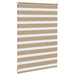 Zebra Blind 100x100 cm stofbreedte 95,9 cm polyester zandbruin