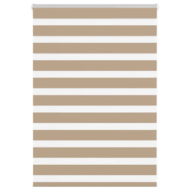 Zebra Blind 110x100 cm stofbreedte 105,9 cm polyester zandbruin