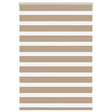 Zebra Blind 115x100 cm stofbreedte 110,9 cm polyester zandbruin