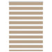 Zebra Blind 115x100 cm stofbreedte 110,9 cm polyester zandbruin