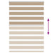 Zebra Blind 115x100 cm stofbreedte 110,9 cm polyester zandbruin