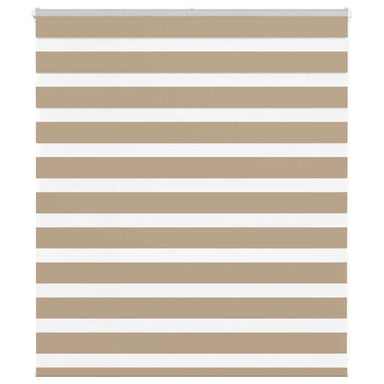 Zebra Blind 120x100 cm stofbreedte 115,9 cm polyester zandbruin