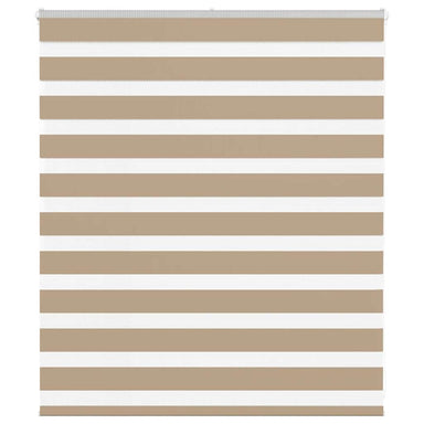 Zebra Blind 125x100 cm stofbreedte 120,9 cm polyester zandbruin