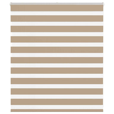 Zebra Blind 135x100 cm stofbreedte 130,9 cm polyester zandbruin