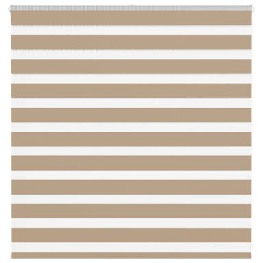 Zebra Blind 150x100 cm stofbreedte 145,9 cm polyester zandbruin