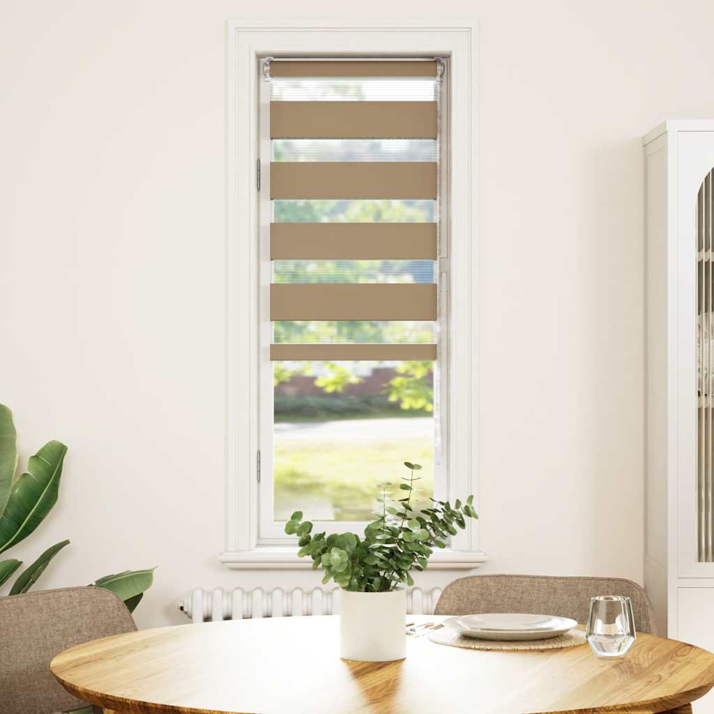 Zebra Blind 50x150 cm stofbreedte 55,9 cm polyester zandbruin