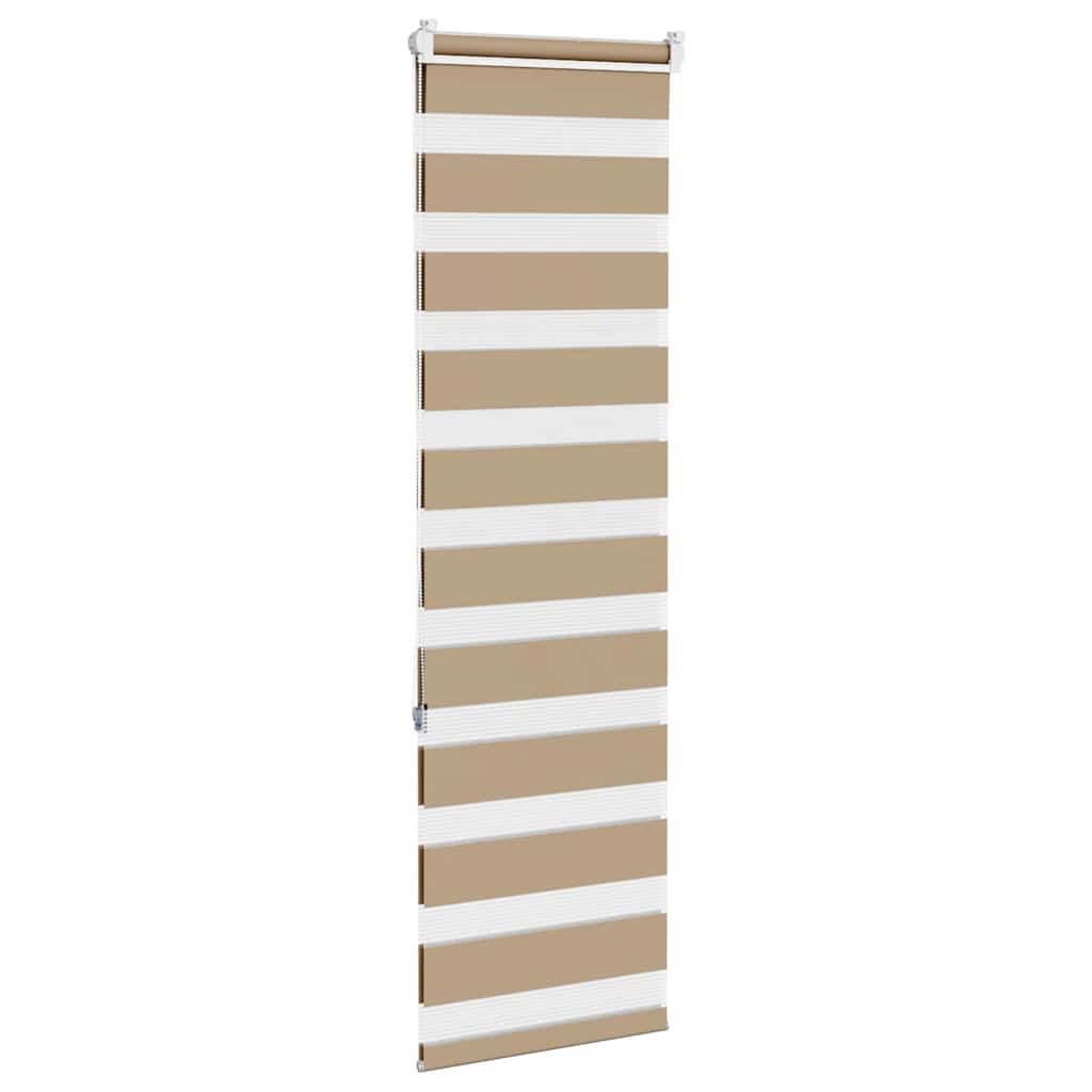 Zebra Blind 50x150 cm stofbreedte 55,9 cm polyester zandbruin