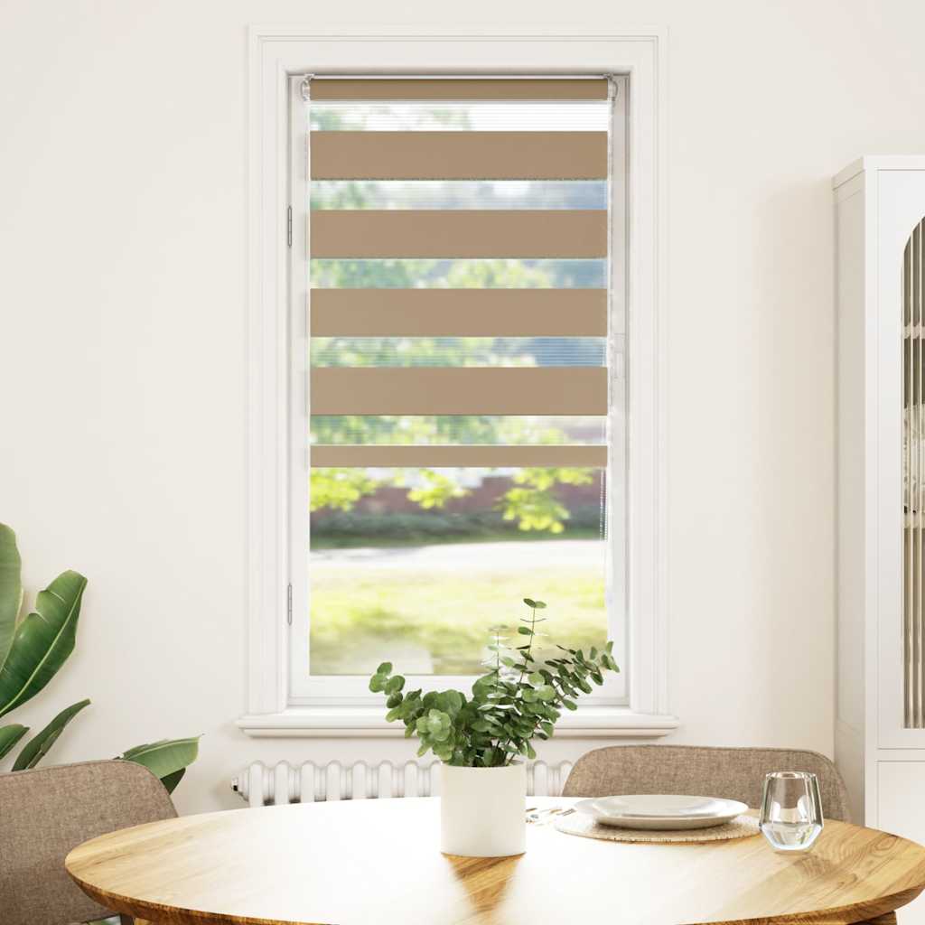 Zebra Blind zandbruin 65x150 cm stofbreedte 60,9 cm polyester
